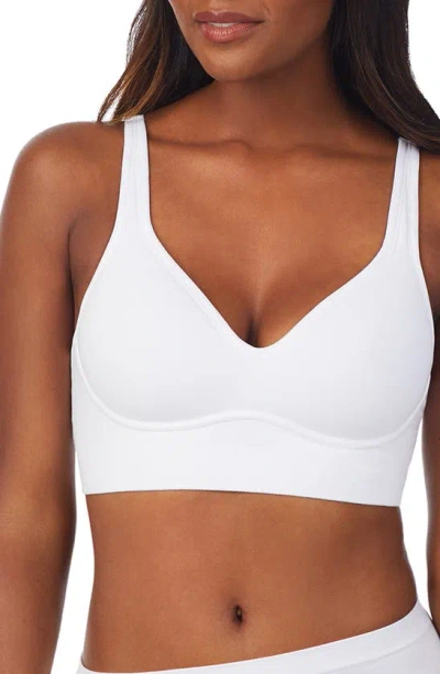 On Gossamer Cabana Cotton Seamless Built-up Wireless Bra In White