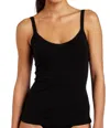 On Gossamer Cabana Cotton Camisole In Black In Black