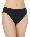 On Gossamer Cabana Cotton Hi Cut Brief In Black