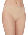 On Gossamer Cabana Cotton Hi Cut Brief In Champ