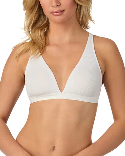 ON GOSSAMER CABANA COTTON RIB PLUNGE BRALETTE