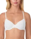 On Gossamer Cabana Cotton Blend Convertible Underwire Bra In White