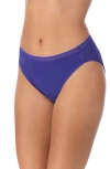 On Gossamer Cabana Cotton Hi Cut Brief In Blue
