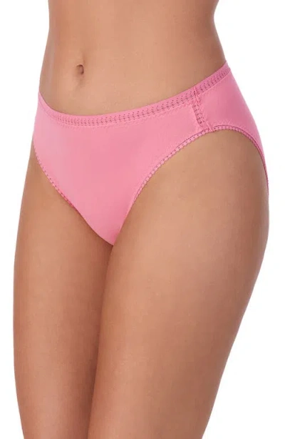 On Gossamer 'cabana' High Cotton Briefs In Pink