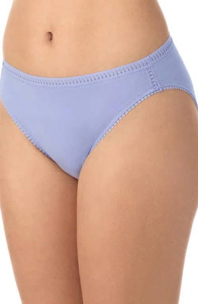 On Gossamer Cabana Cotton Hi Cut Brief In Purple