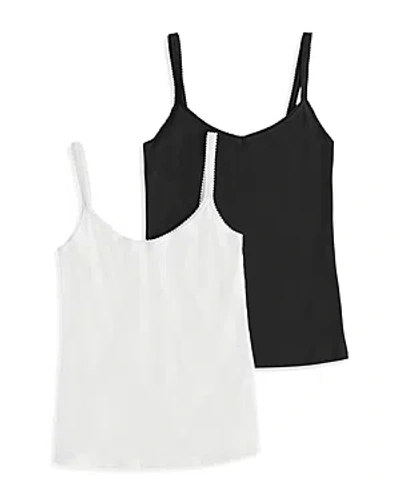 On Gossamer Cabana Reversible Camisoles, Pack Of 2 In Black/white