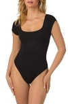 On Gossamer Cabana Rib Bodysuit In Black
