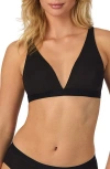 On Gossamer Cabana Rib Bralette In Black