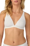 On Gossamer Cabana Rib Bralette In White