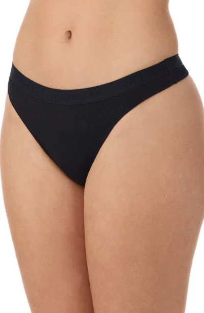 On Gossamer Cabana Rib Hip-g Thong In Black