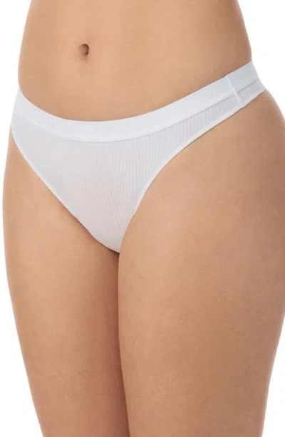On Gossamer Cabana Rib Hip-g Thong In White