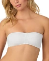 On Gossamer Cabana Strapless Cotton Blend Bandeau In White