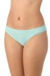 On Gossamer Cabana Stretch Cotton Bikini In Frosted Mint