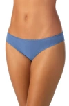 On Gossamer Cabana Cotton Blend Stretch Hip Bikini In Riverside