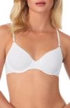 On Gossamer Cabana Cotton Blend Convertible Underwire Bra In White