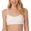 On Gossamer Dot Micro Lounge Bralette In Mauve Chalk In Beige