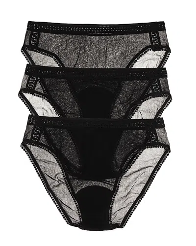 ON GOSSAMER GOSSAMER MESH HIP HIGH-CUT BRIEFS, SET OF 3,3012P3