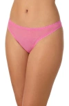 On Gossamer Gossamer Mesh Hip G Thong In Pink Cosmos