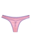 On Gossamer Mesh Hip G-string In Sea Pink