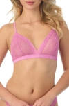 On Gossamer Luxe Lace Bralette In Pink