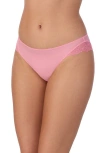 On Gossamer Luxe Lace Low Rise Bikini Briefs In Pink