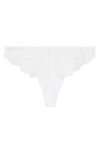 On Gossamer Luxe Lace Thong In White
