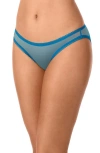 On Gossamer Mesh Hip Bikini In Blue