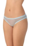 On Gossamer Hip-g Mesh Thong In Blue Skies