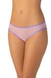 On Gossamer Mesh Hip Bikini In Sea Pink