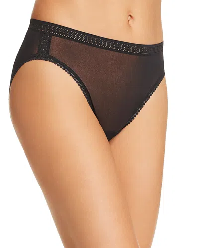 ON GOSSAMER MESH HIGH-CUT BRIEFS,3012