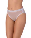 On Gossamer Mesh High-cut Briefs In Blue