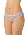 On Gossamer Gossamer Mesh Hip Bikini In Blue Skies