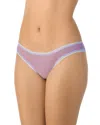On Gossamer Mesh Hip Bikini In Paisley Purple