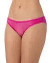 On Gossamer Mesh Hip G-string In Pink