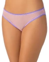 On Gossamer Mesh Hip Bikini In Sea Pink