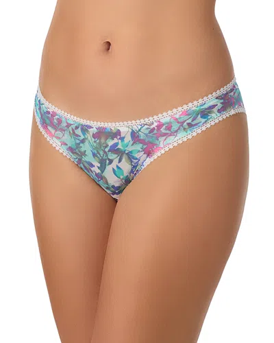 On Gossamer Mesh Hip Bikini In Shadow Floral