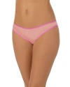 On Gossamer Hip-g Mesh Thong In Sunset Rose