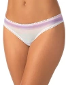 On Gossamer Mesh Hip Bikini In Sunset Stripe