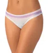 On Gossamer Mesh Hip Bikini In Sunsetstripe