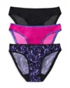 On Gossamer 3-pack Mesh Hip Bikinis In Multi