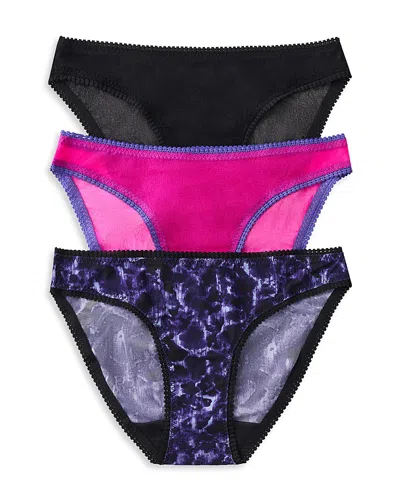 On Gossamer 3-pack Mesh Hip Bikinis In Multi