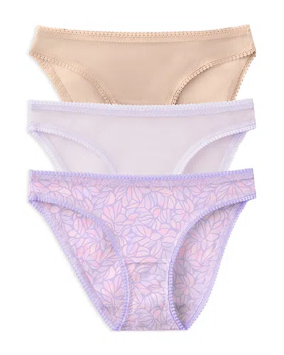 ON GOSSAMER MESH HIP BIKINIS, SET OF 3