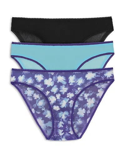 ON GOSSAMER MESH HIP BIKINIS, SET OF 3