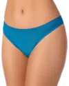 On Gossamer Mesh Hip G-string In Blue