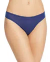 On Gossamer Mesh Hip G-string In Blue