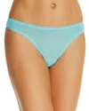 On Gossamer Mesh Hip G-string In Blue