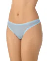 On Gossamer Gossamer Mesh Hip Bikini In Blue Skies