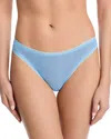 On Gossamer Mesh Hip G-string In Blue