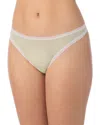On Gossamer Mesh Hip G-string In Green