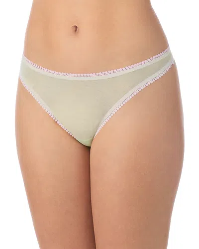 On Gossamer Mesh Hip G-string In Green